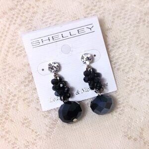 NEW Handcrafted Black Round Beads Drop Earrings Women Fashion Jewelry Gifts